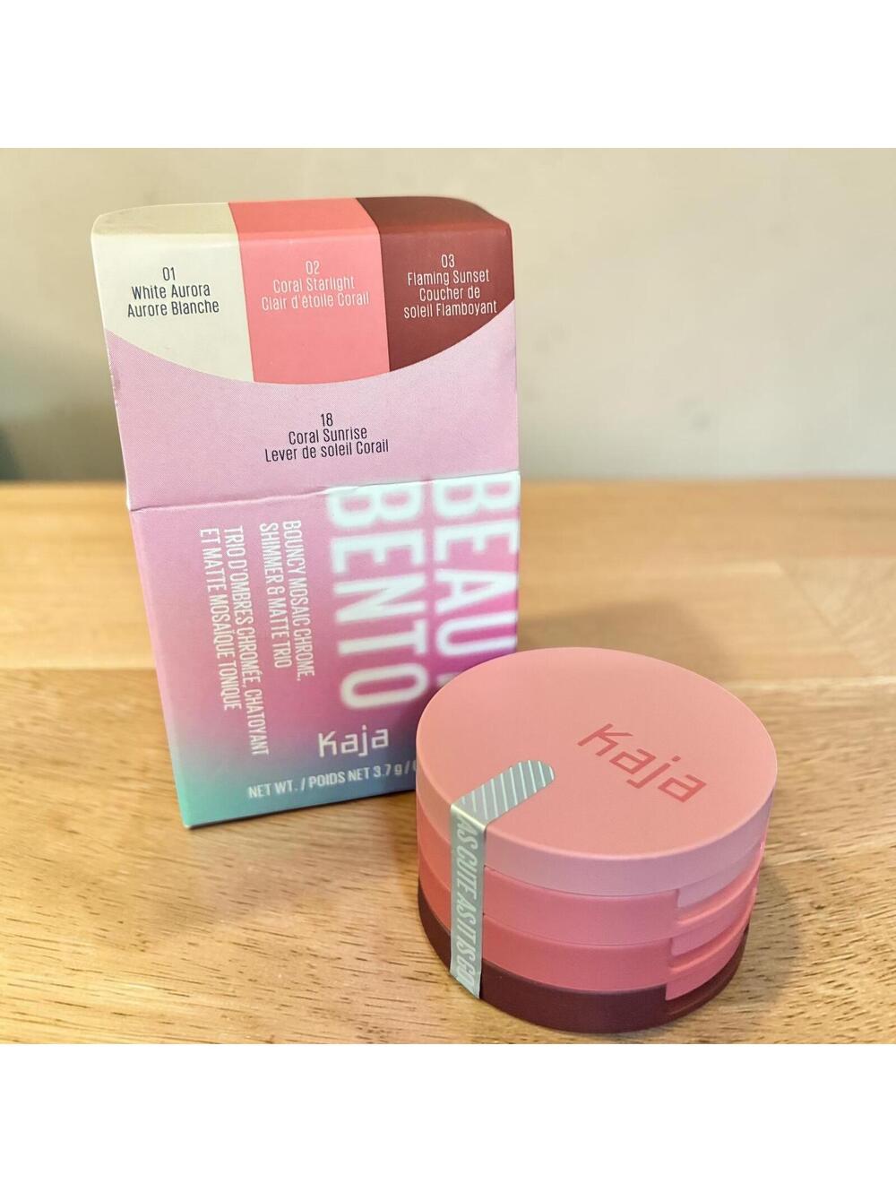 Kaja Beauty Bento Bouncy Shimmer Eyeshadow Trio